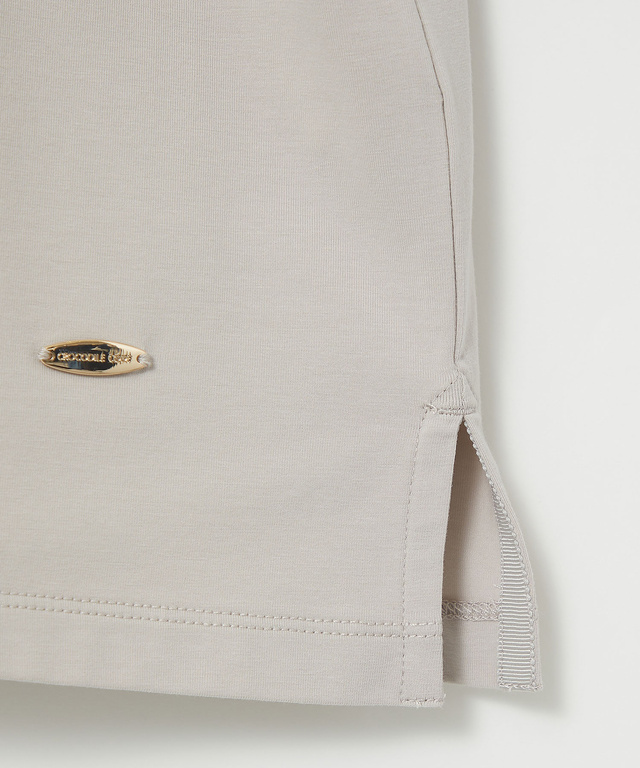 スカラップ リブ Tシャツ