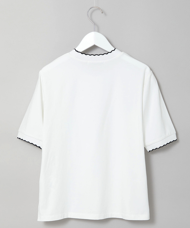 スカラップ リブ Tシャツ