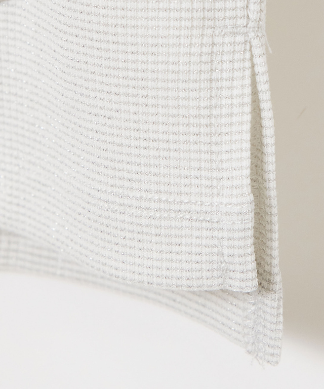 ラメ リブ タンクトップ