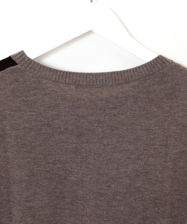 ウールブレンド アーガイル ベスト