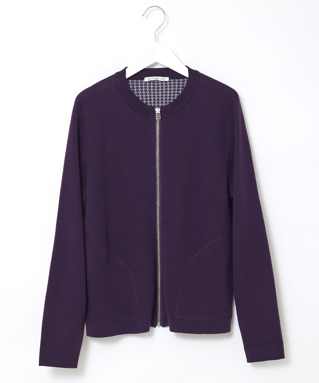 フルジップ ニット カーディガン