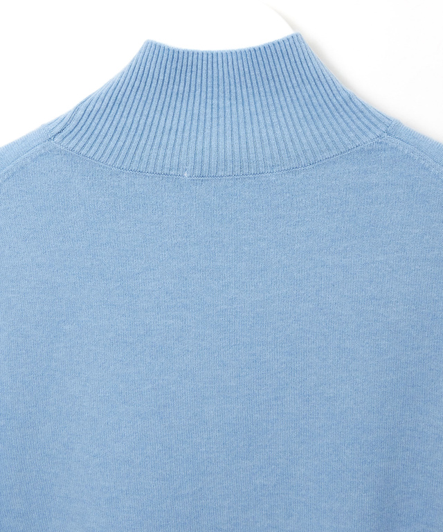 ウールブレンド フレア袖 ハイネック セーター