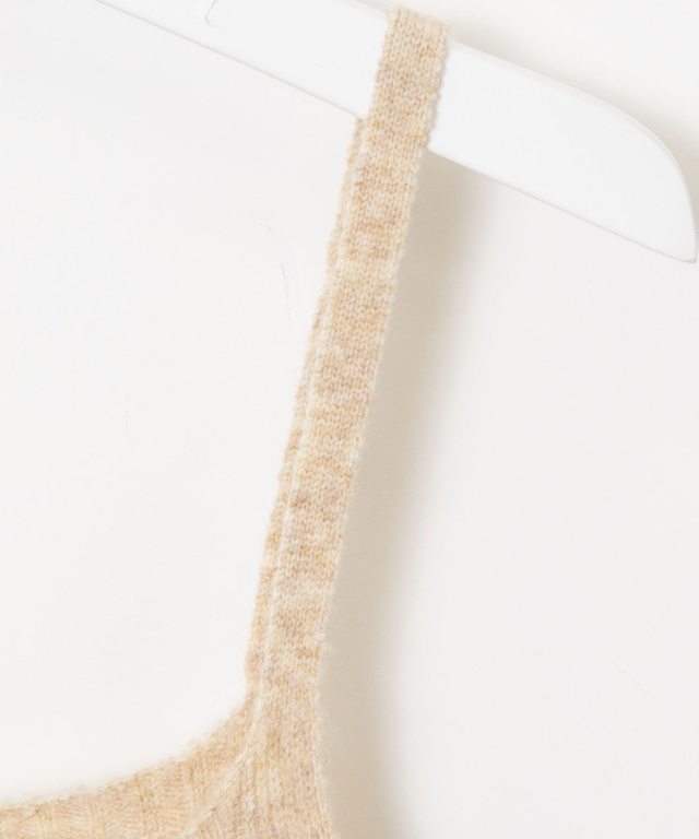 ウールブレンド キャミソール付き デザイン セーター