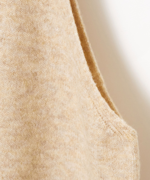 ウールブレンド キャミソール付き デザイン セーター