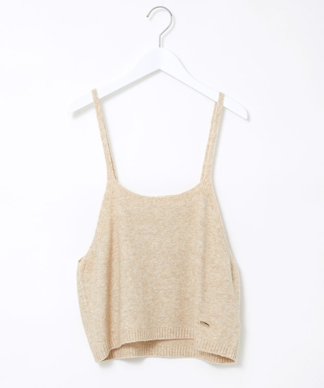 ウールブレンド キャミソール付き デザイン セーター