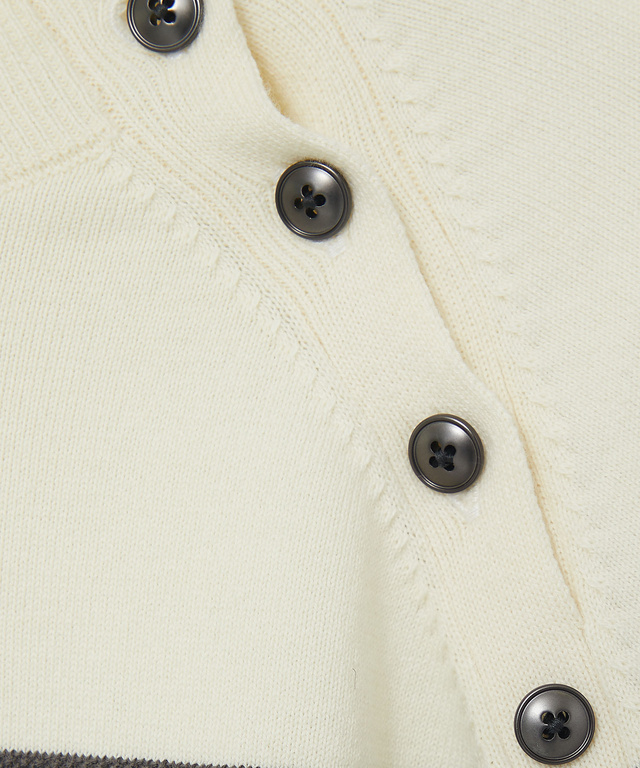 アシンメトリー ボーダー ニット【手洗いOK】