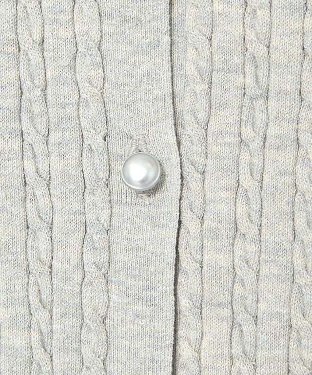 ケーブル編み ニットカーディガン【手洗いOK】【オンラインショップ・一部店舗限定】