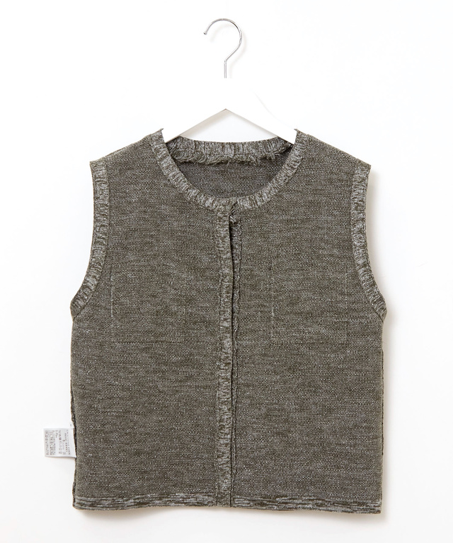 ラメツイード ジレ