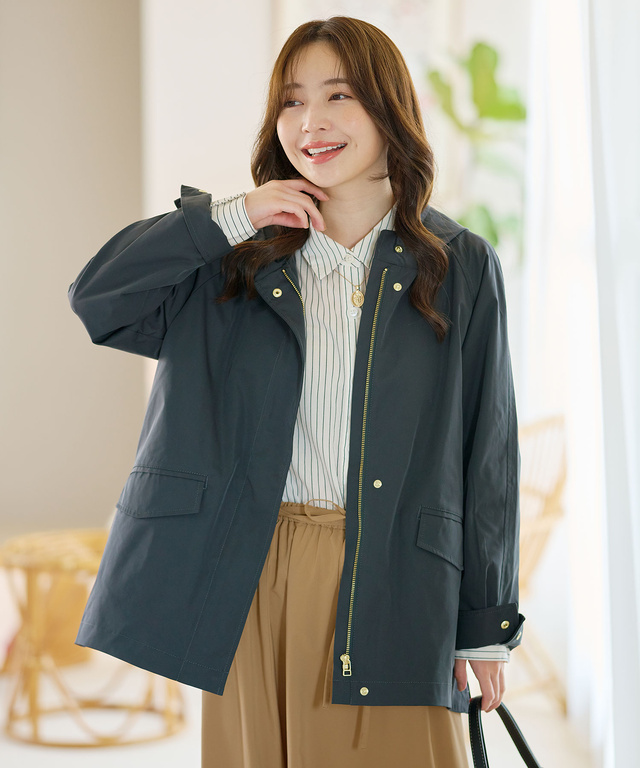 テントシルエット フーディー ジャケット