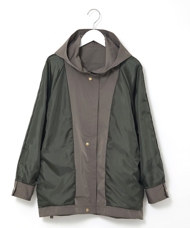 テントシルエット フーディー ジャケット