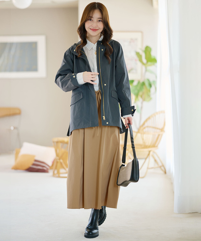 テントシルエット フーディー ジャケット