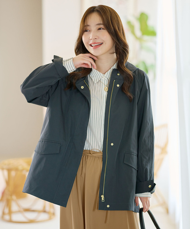 テントシルエット フーディー ジャケット