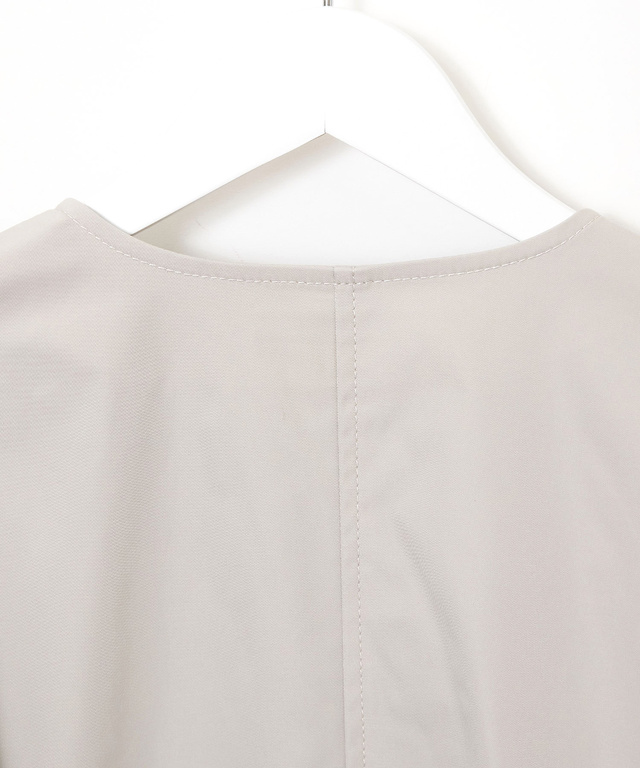 メタルボタン ノーカラー コート