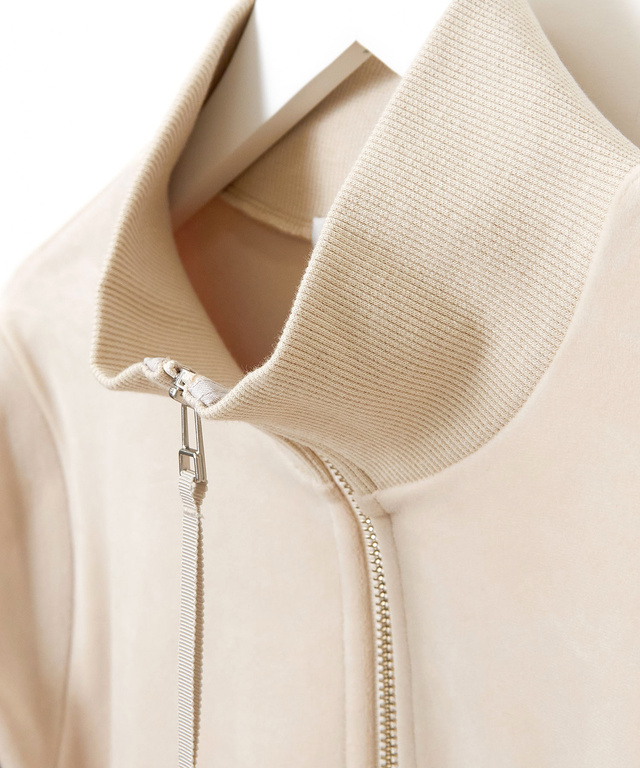 ベロアフリース ハイネック ブルゾン