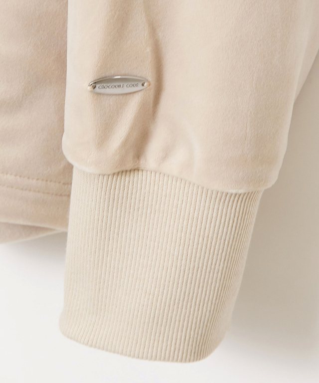 ベロアフリース ハイネック ブルゾン