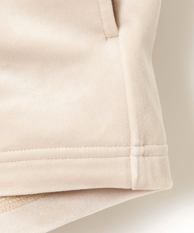 ベロアフリース ハイネック ブルゾン