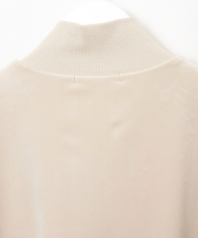 ベロアフリース ハイネック ブルゾン