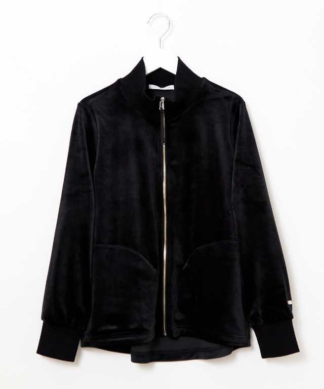 ベロアフリース ハイネック ブルゾン
