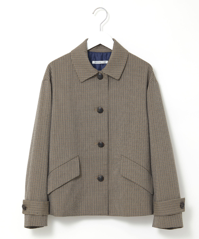 ステンカラー ショート丈 ジャケット