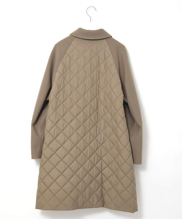 キルティング ステンカラー コート