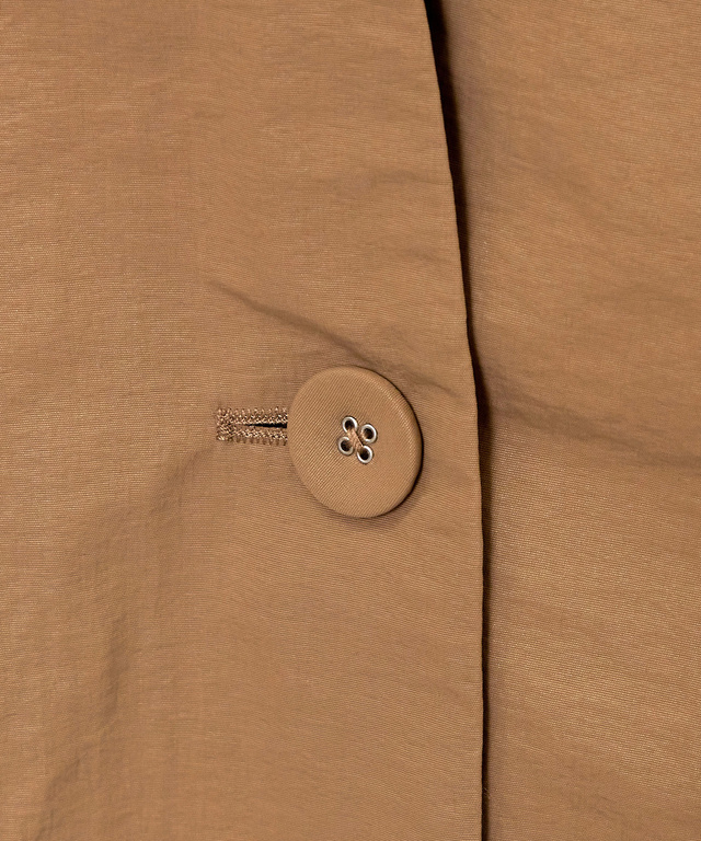 レザーライク ノーカラー ジャケット【オンラインショップ・一部店舗限定】