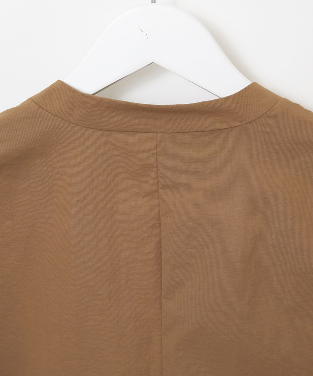 レザーライク ノーカラー ジャケット【オンラインショップ・一部店舗限定】