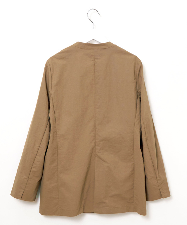 レザーライク ノーカラー ジャケット【オンラインショップ・一部店舗限定】