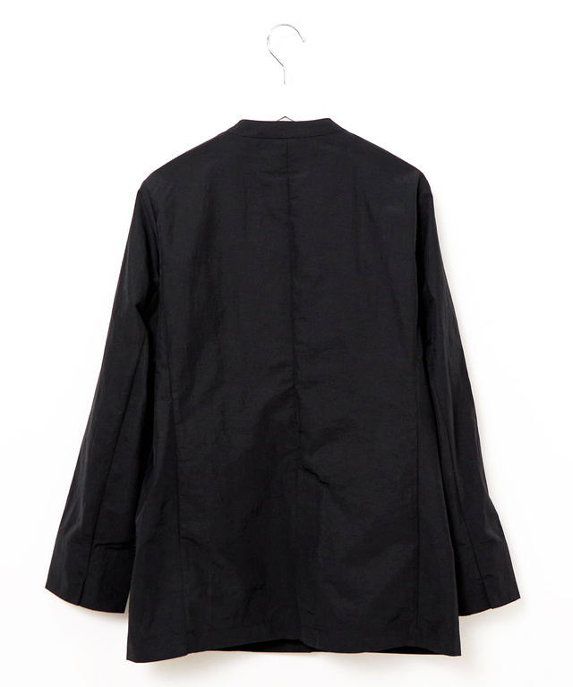 レザーライク ノーカラー ジャケット【オンラインショップ・一部店舗限定】