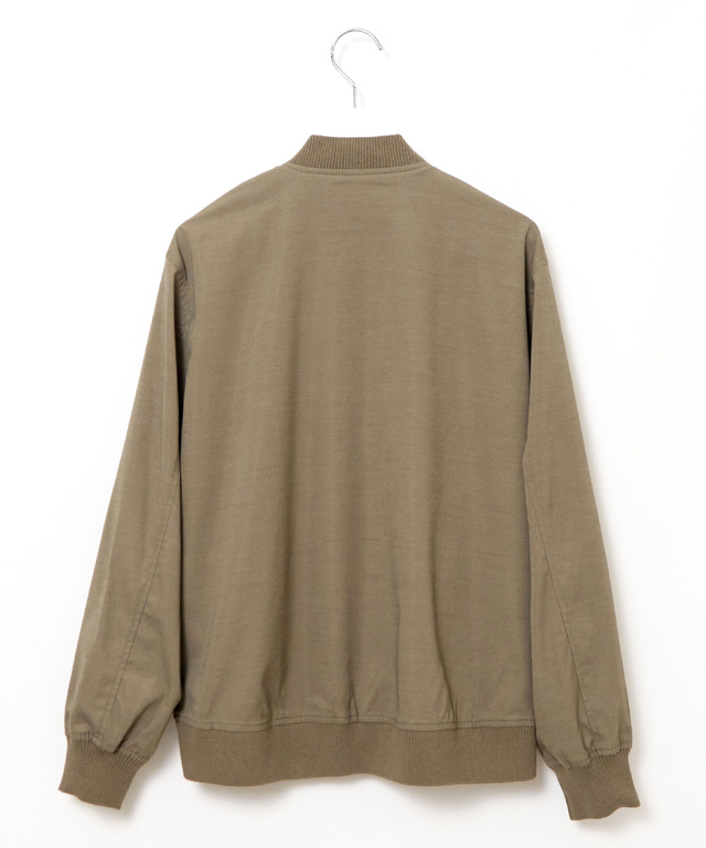 リネンライク ライトブルゾン