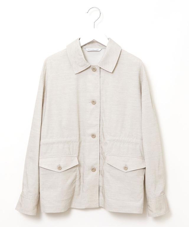 リネンライク ミリタリージャケット【オンラインショップ・一部店舗限定】