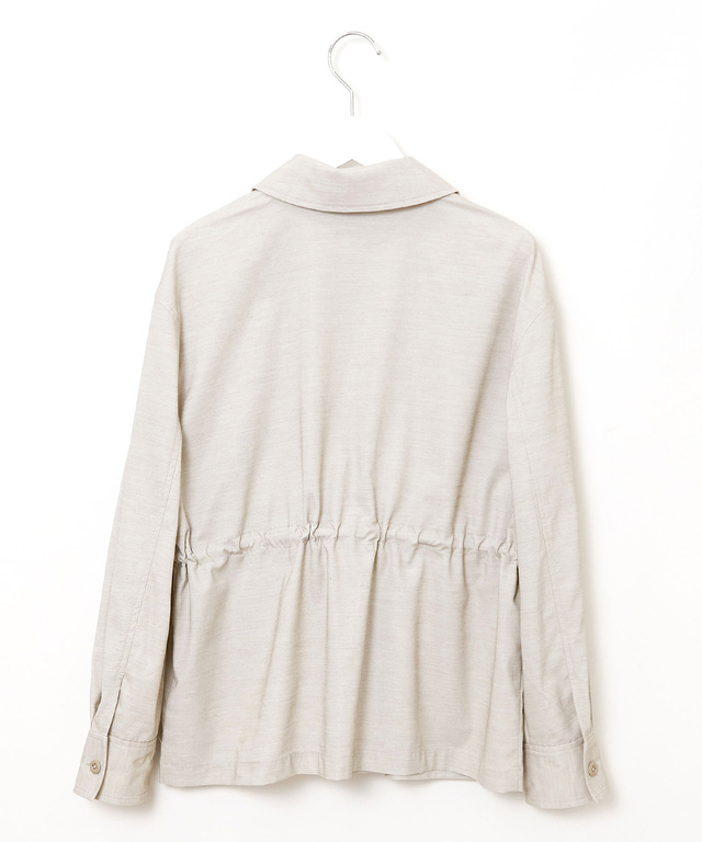 リネンライク ミリタリージャケット【オンラインショップ・一部店舗限定】