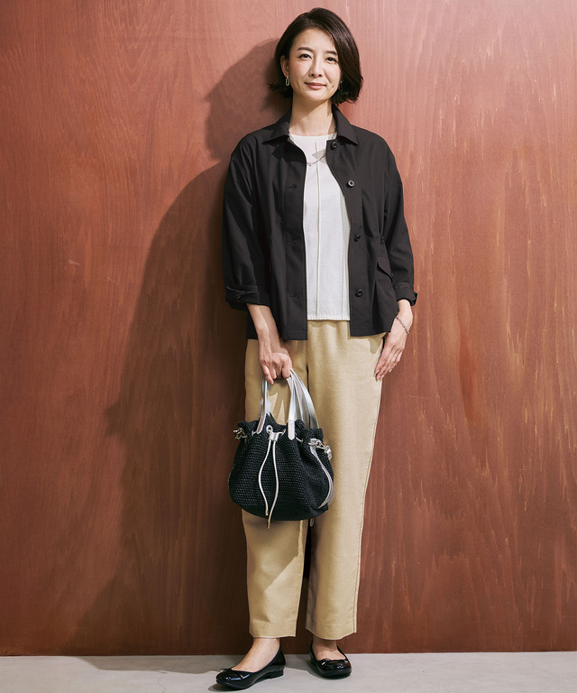 リネンライク ミリタリージャケット【オンラインショップ・一部店舗限定】