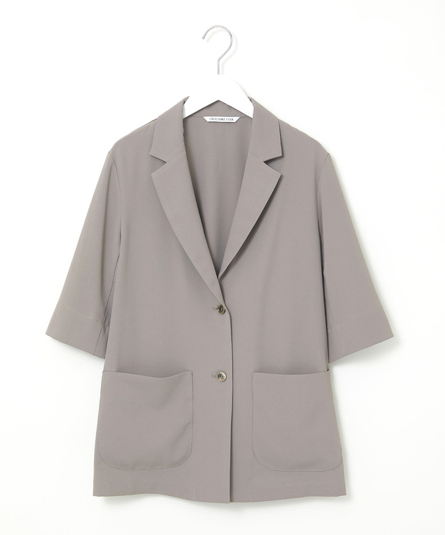 半袖 テーラードジャケット【接触冷感】【吸汗速乾】【オンラインショップ・一部店舗限定】