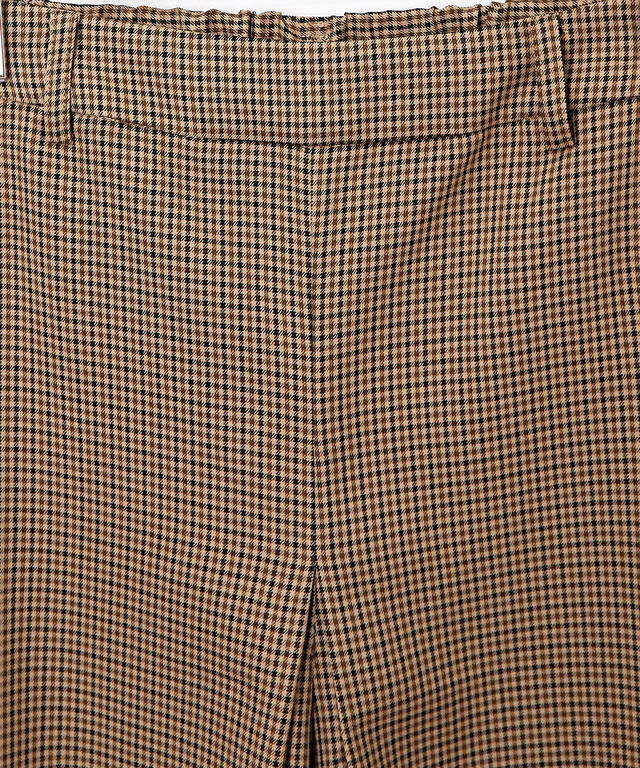 プリーツデザイン クロップド キュロット