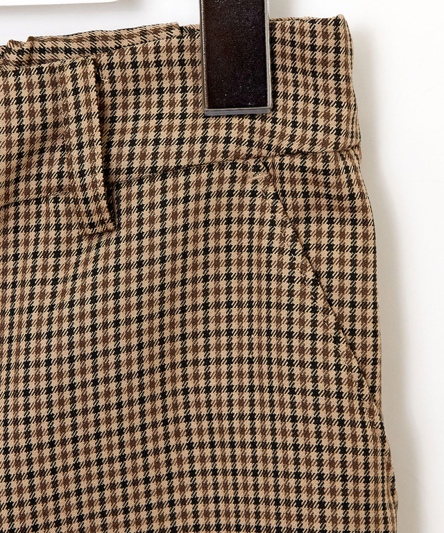 プリーツデザイン クロップド キュロット