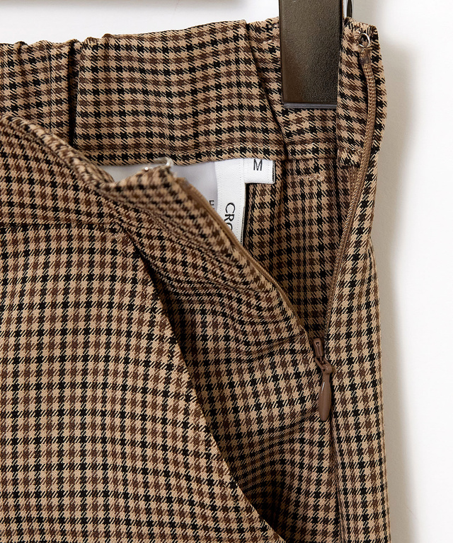 プリーツデザイン クロップド キュロット