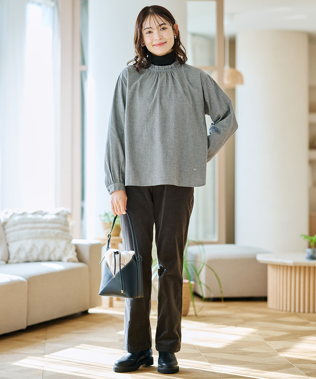 コーデュロイ スリム パンツ