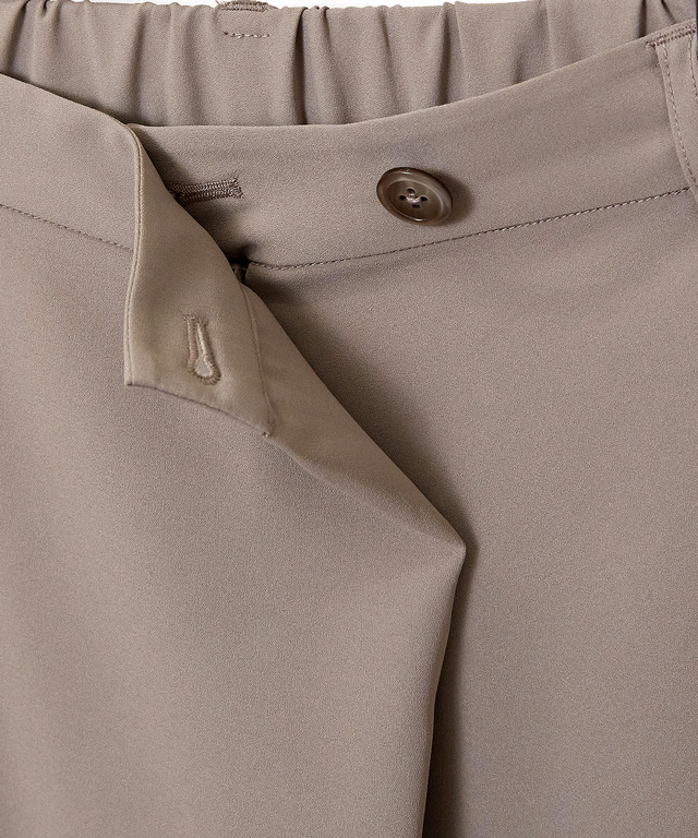 ラップ風 セミワイドパンツ【接触冷感】【吸汗速乾】