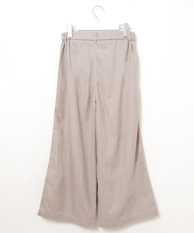 シャドーチェック クロップドパンツ