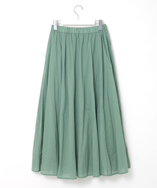 カラー ロングスカート