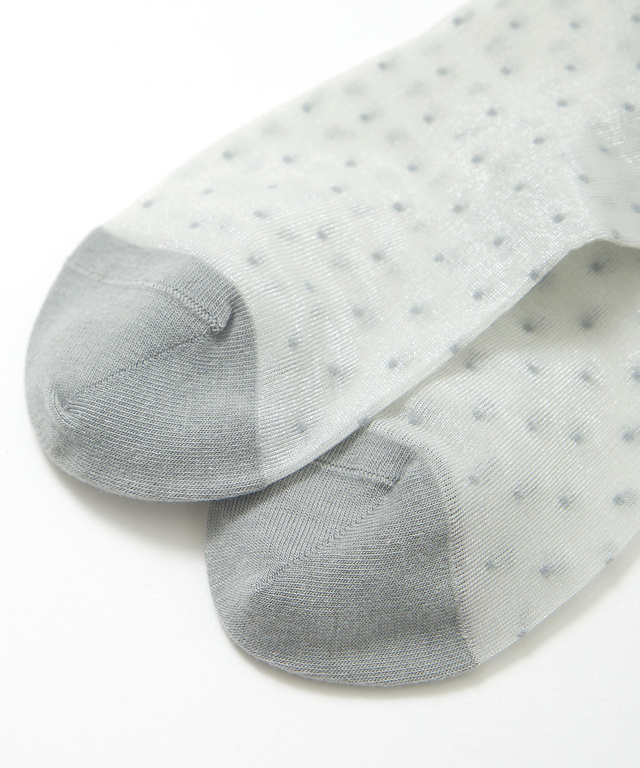 ドット柄 シアー  ソックス【オンラインショップ・一部店舗限定】