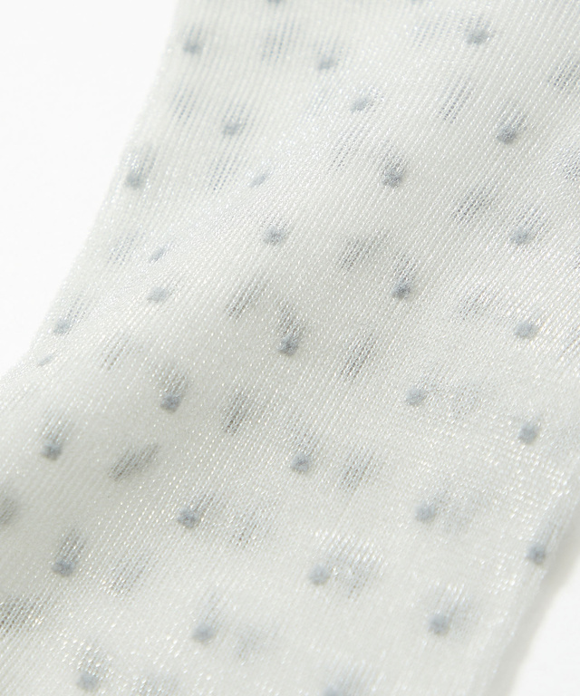 ドット柄 シアー  ソックス【オンラインショップ・一部店舗限定】