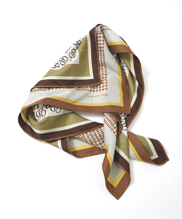 リバーシブル モノグラム スカーフ