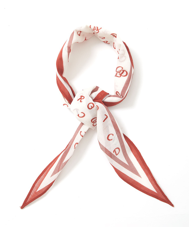 ロゴプリント スカーフ