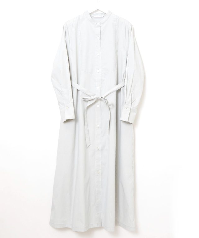 ヨーク切り替え ストライプ ワンピース