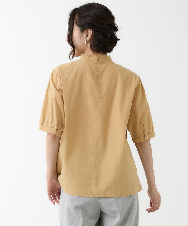 ピンタック デザイン ブラウス