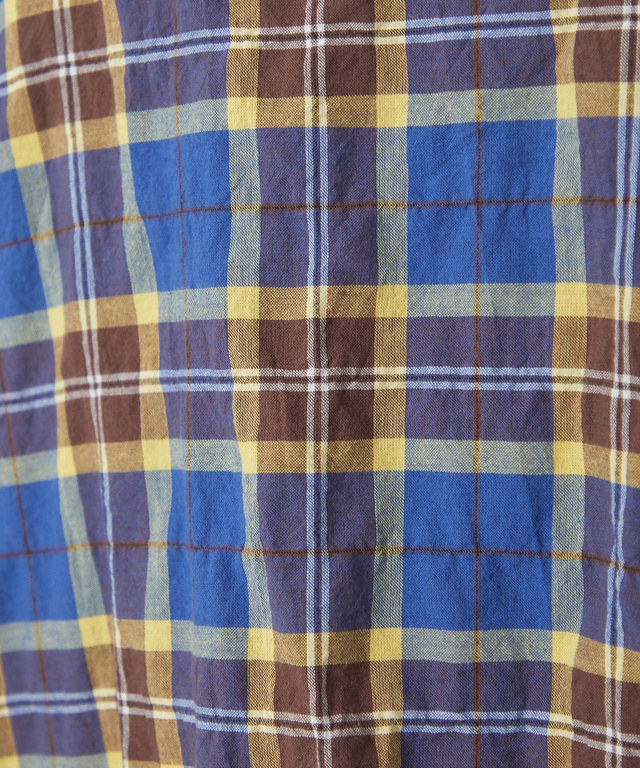 オーガニックコットン バンドカラー ブラウス