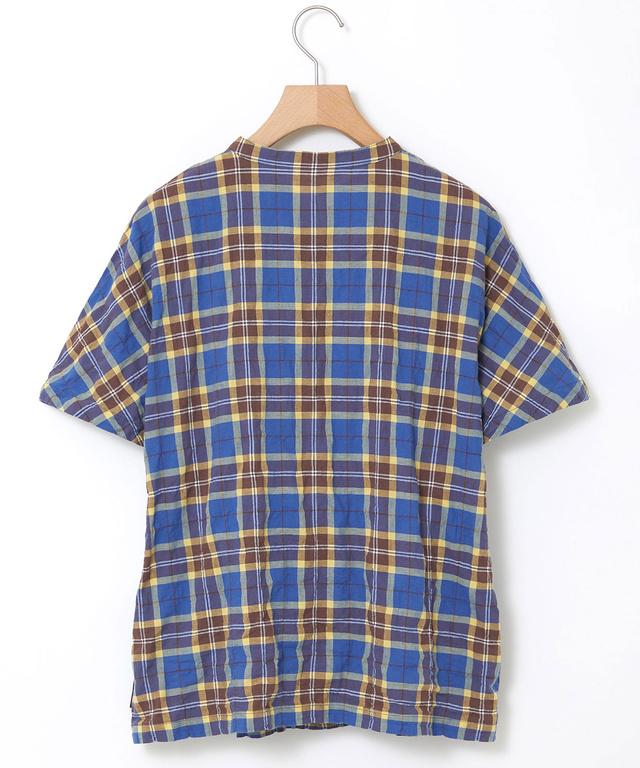 オーガニックコットン バンドカラー ブラウス