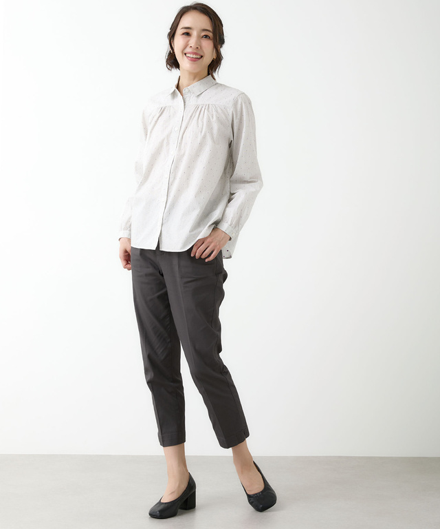 コットン ドビー ブラウス