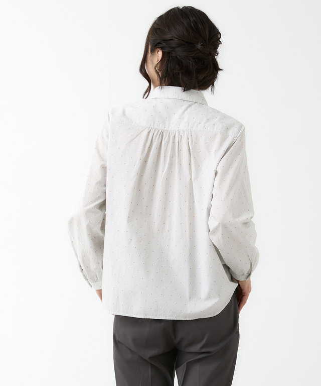 コットン ドビー ブラウス